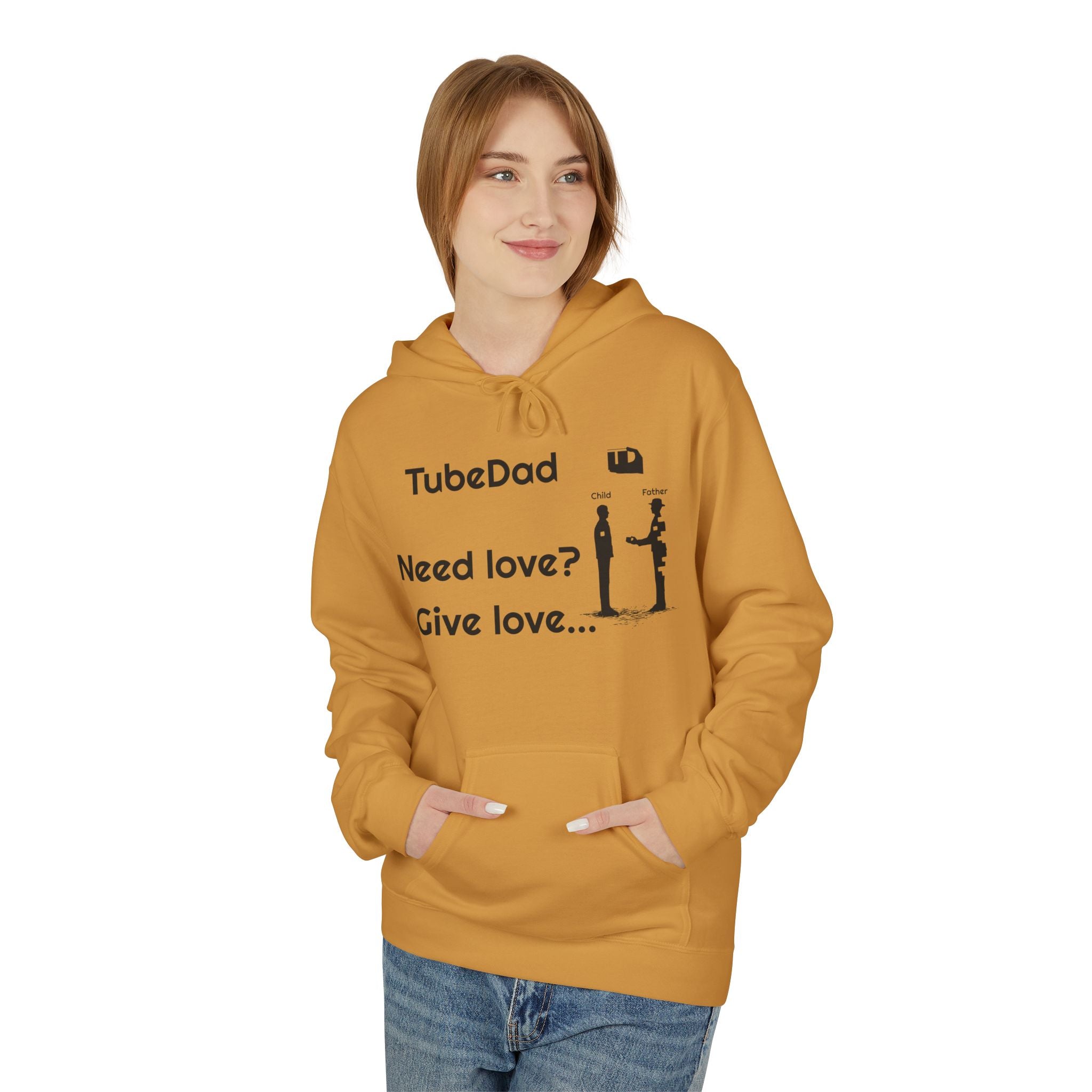 Love Giving Hoodie — "Need love? Give love... / It's better to give...than to receive"