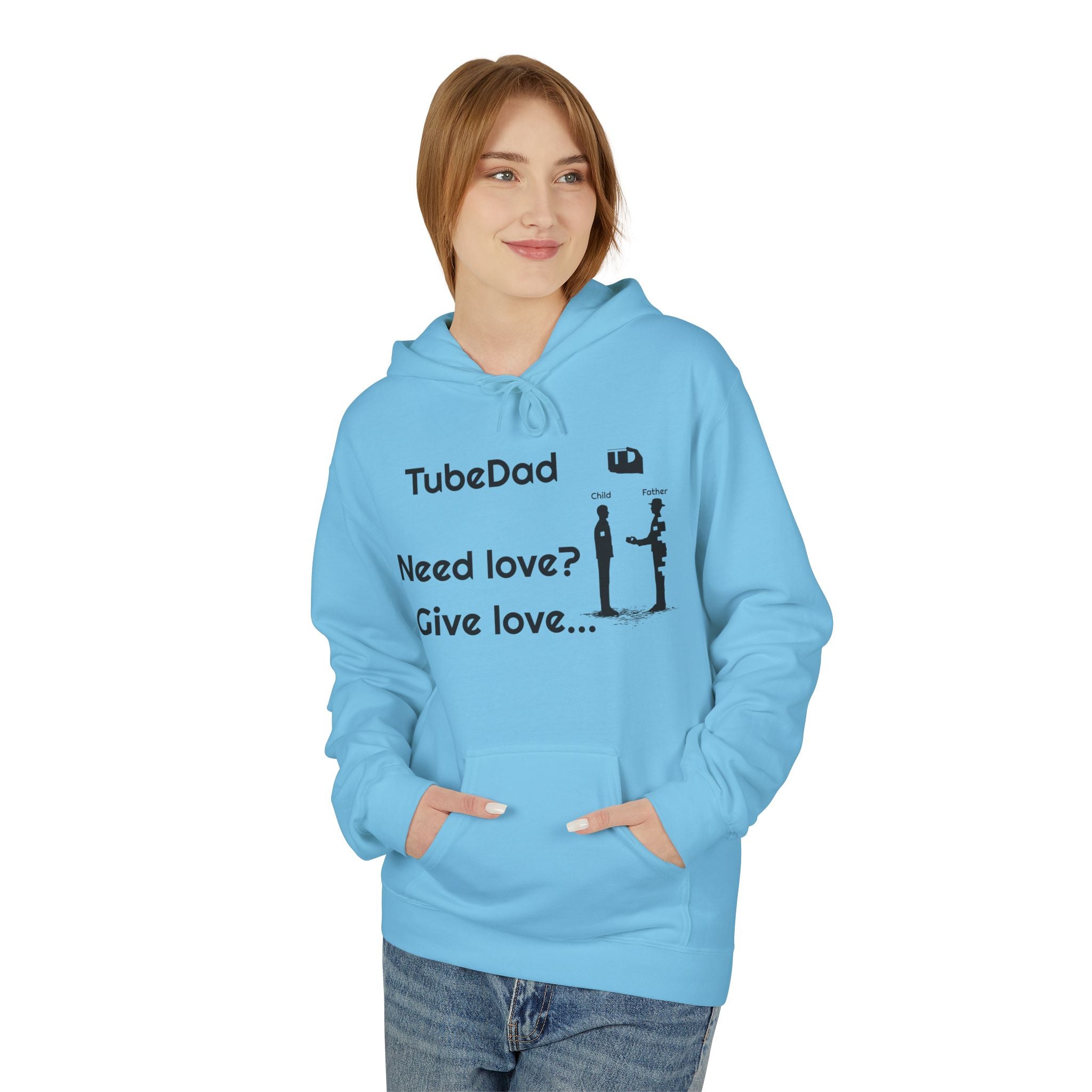 Love Giving Hoodie — "Need love? Give love... / It's better to give...than to receive"