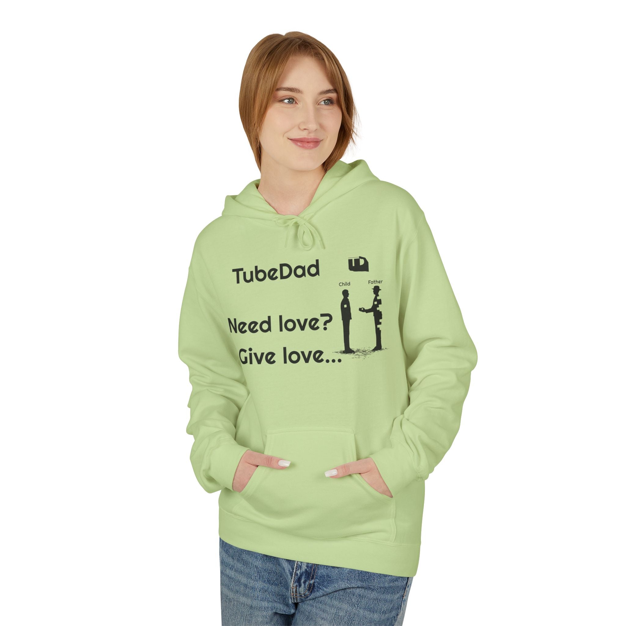 Love Giving Hoodie — "Need love? Give love... / It's better to give...than to receive"