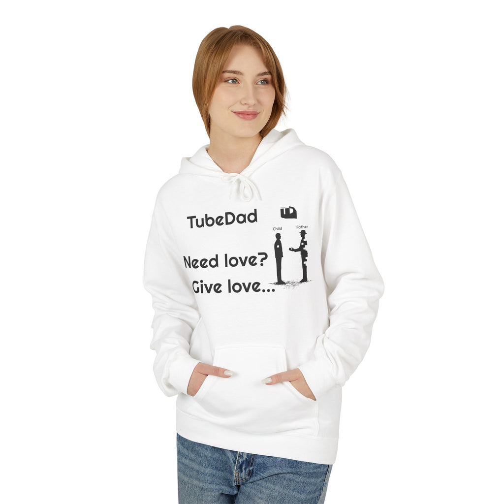 Love Giving Hoodie — "Need love? Give love... / It's better to give...than to receive"
